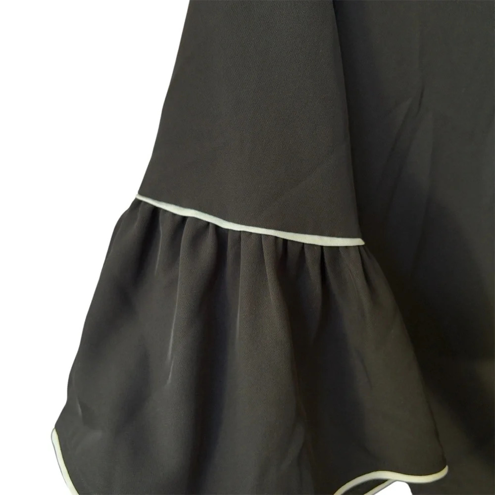 Calvin Klein Cascading Bell Sleeve Blouse - Picture 3 of 6